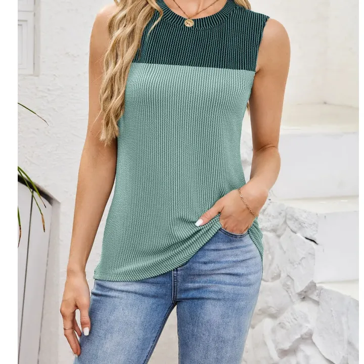 Soft Textured Round Neck Tank