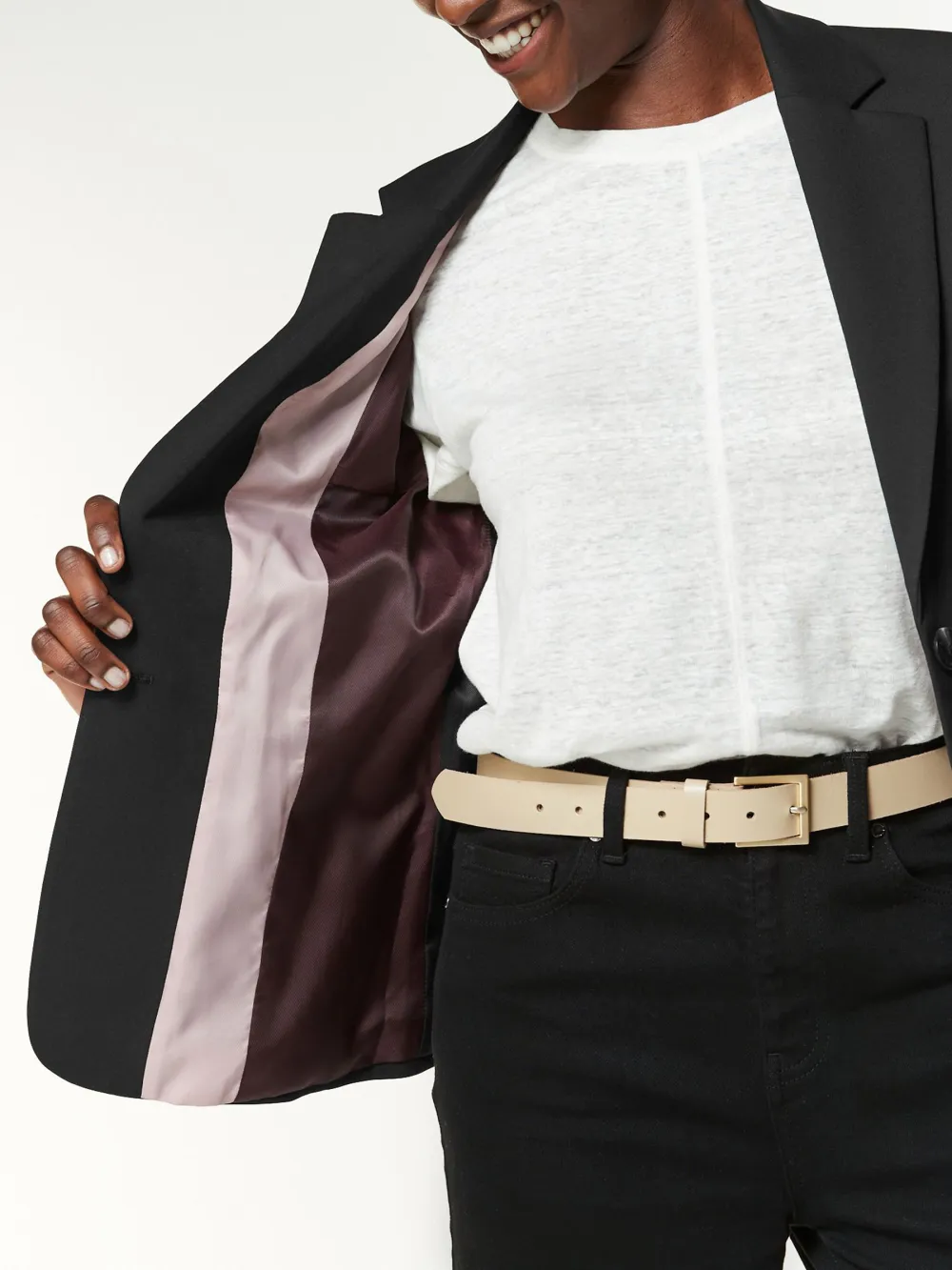Loose Pleated Sleeve Suit Jacket