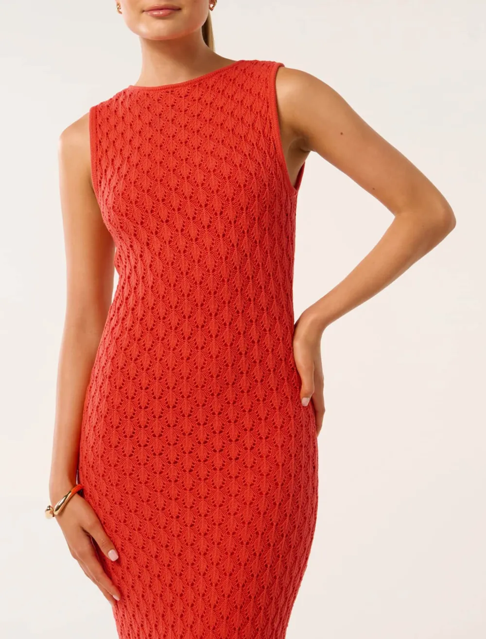 Crochet Knit Maxi Dress