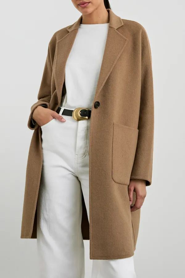 Beige Simple And Warm Women's Coat