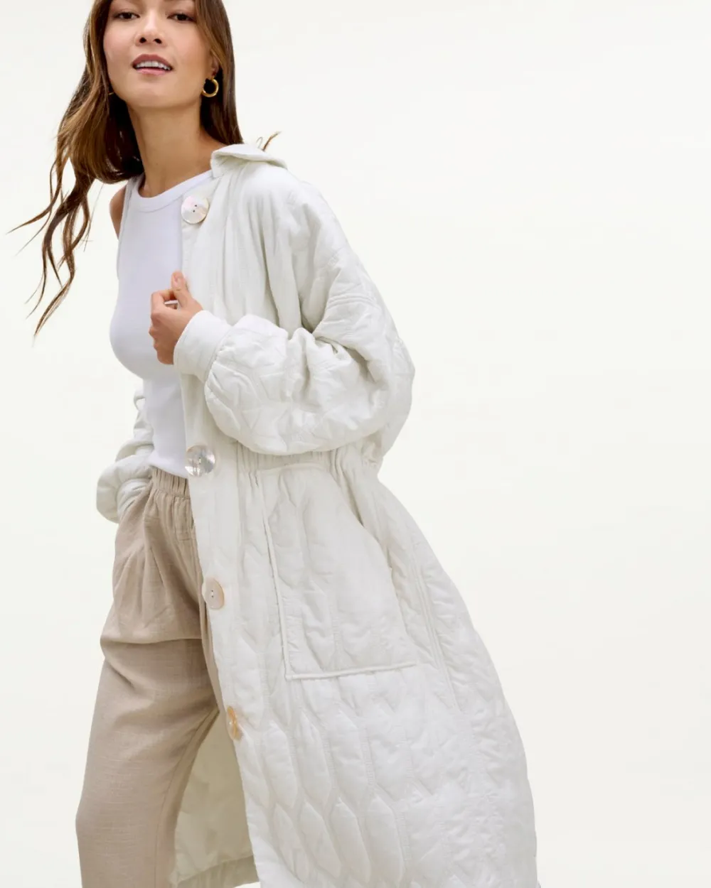 Mary Lawless Lee x Splendid Solid Quilted Jacket