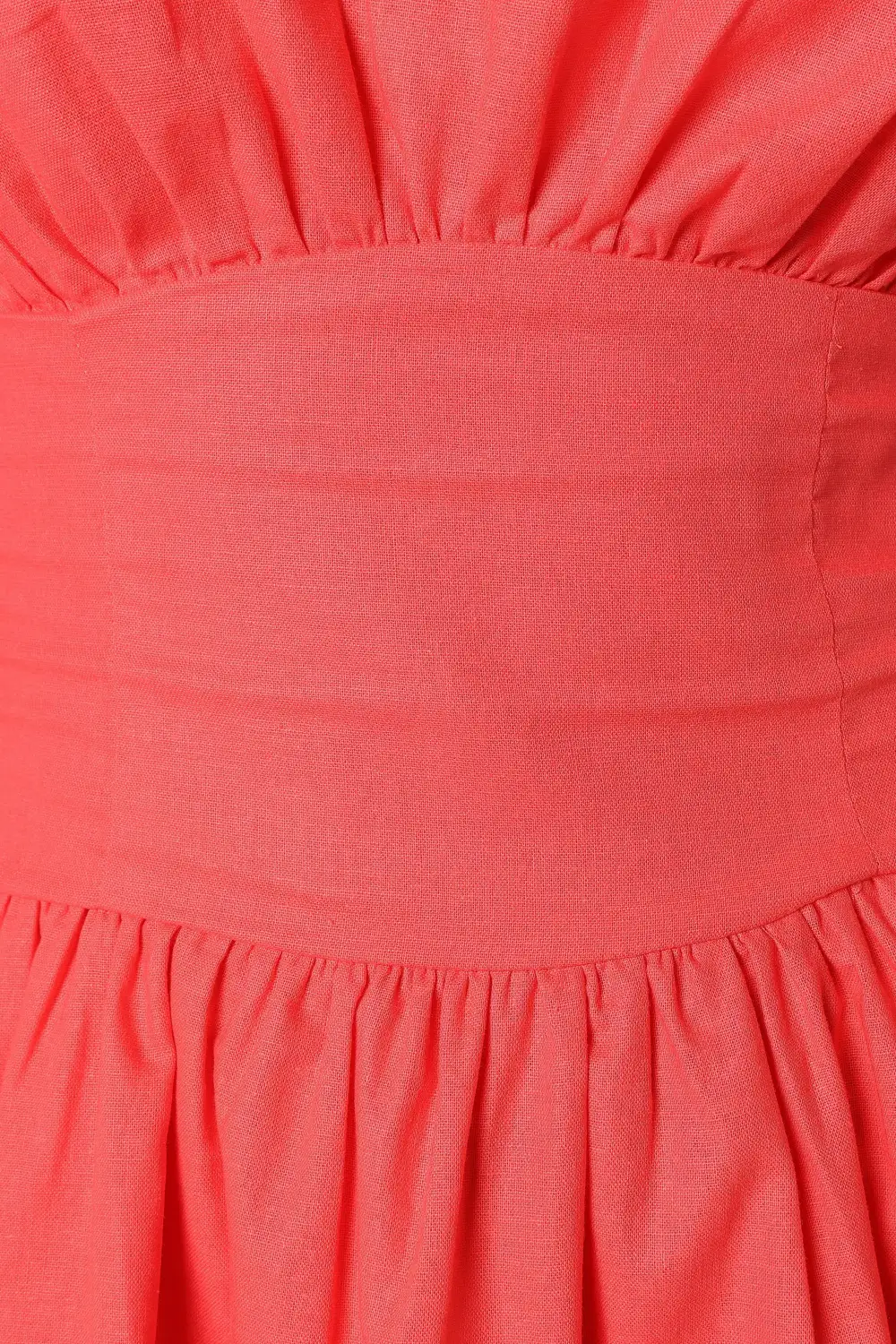 Alfie Mini Dress - Coral Red