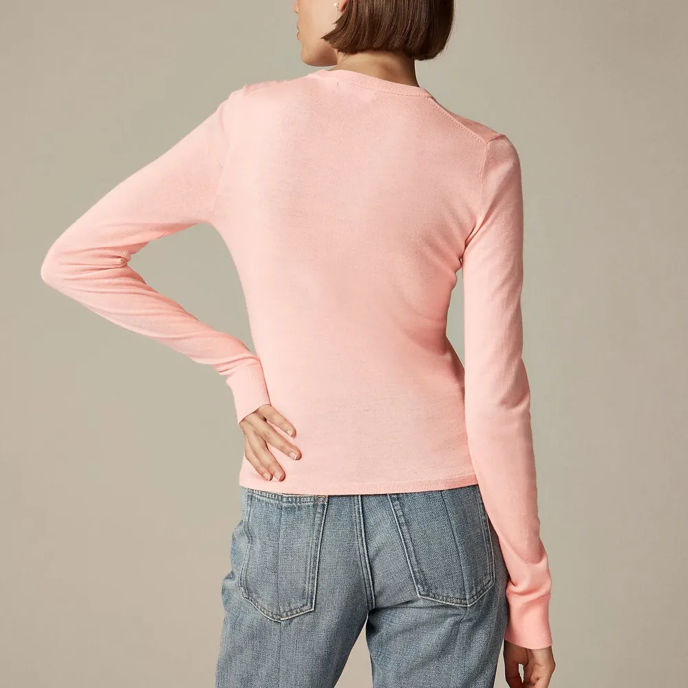 Ribbed Cashmere Cropped Crewneck Sweaters