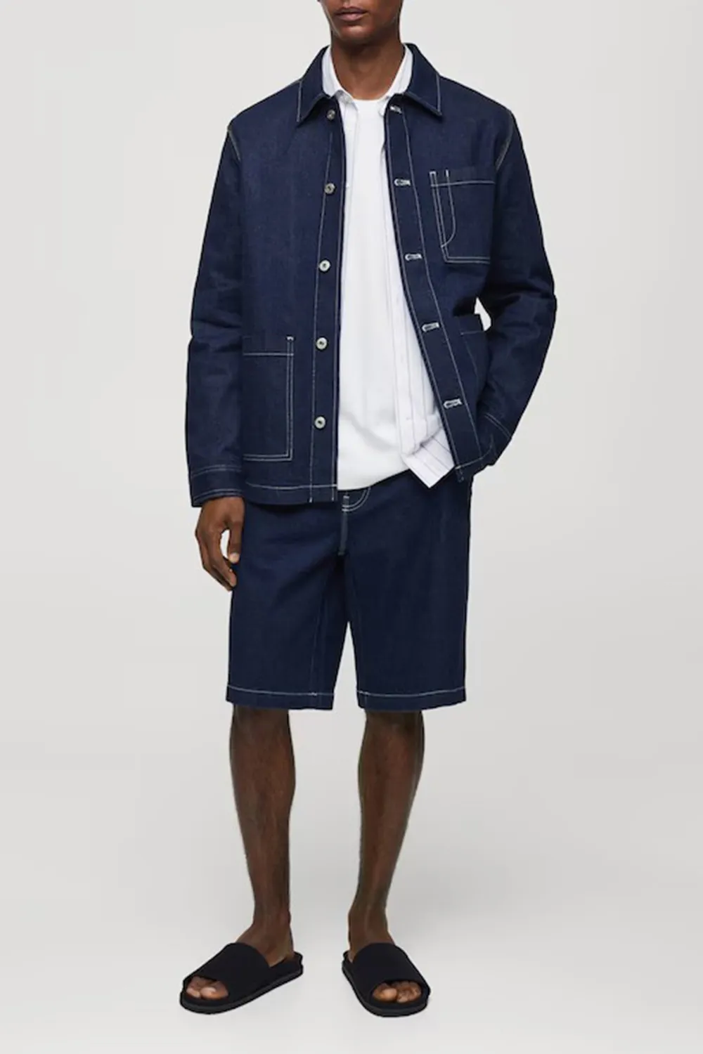 Denim Casual Style Shorts