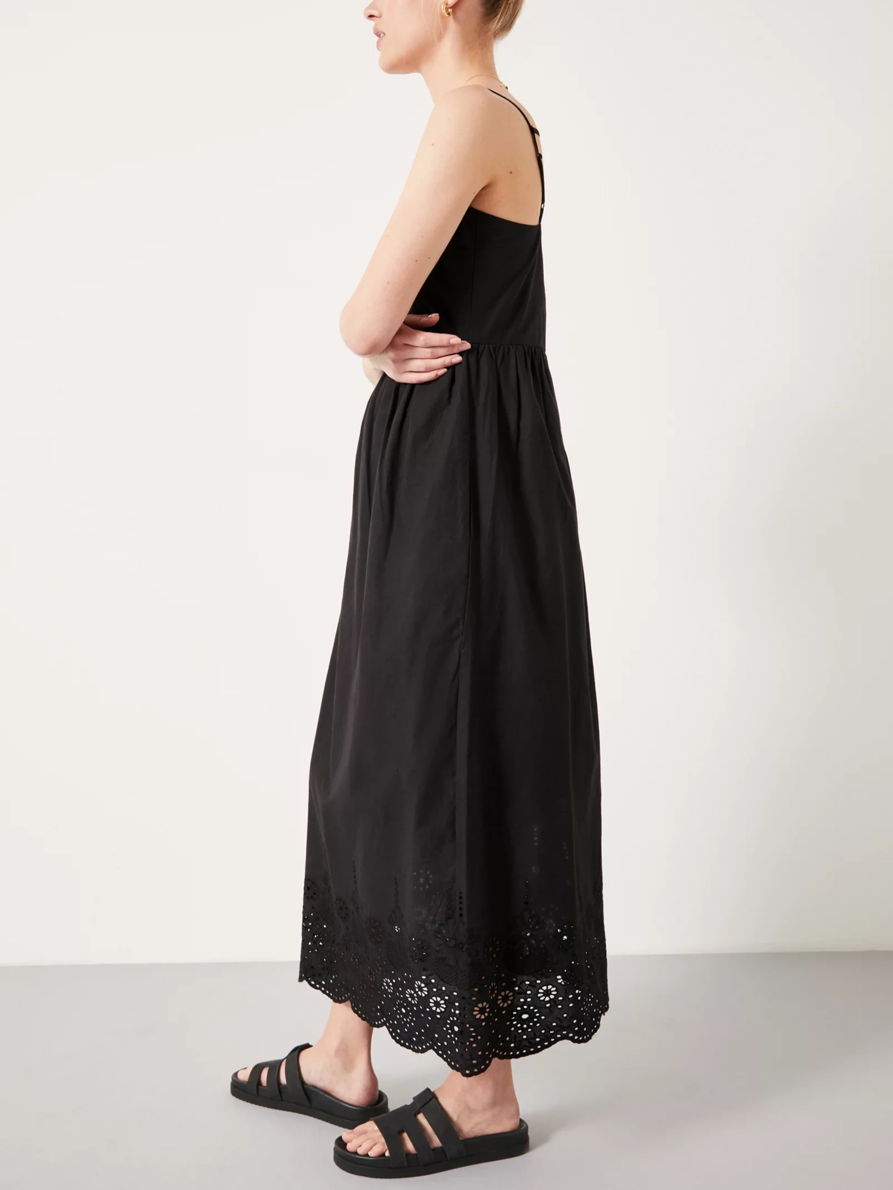 Neesha Broderie Midi Dress