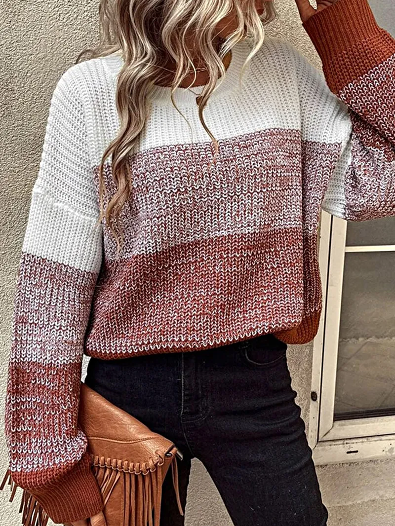 Women's Casual Knitted Sweater Top Coat