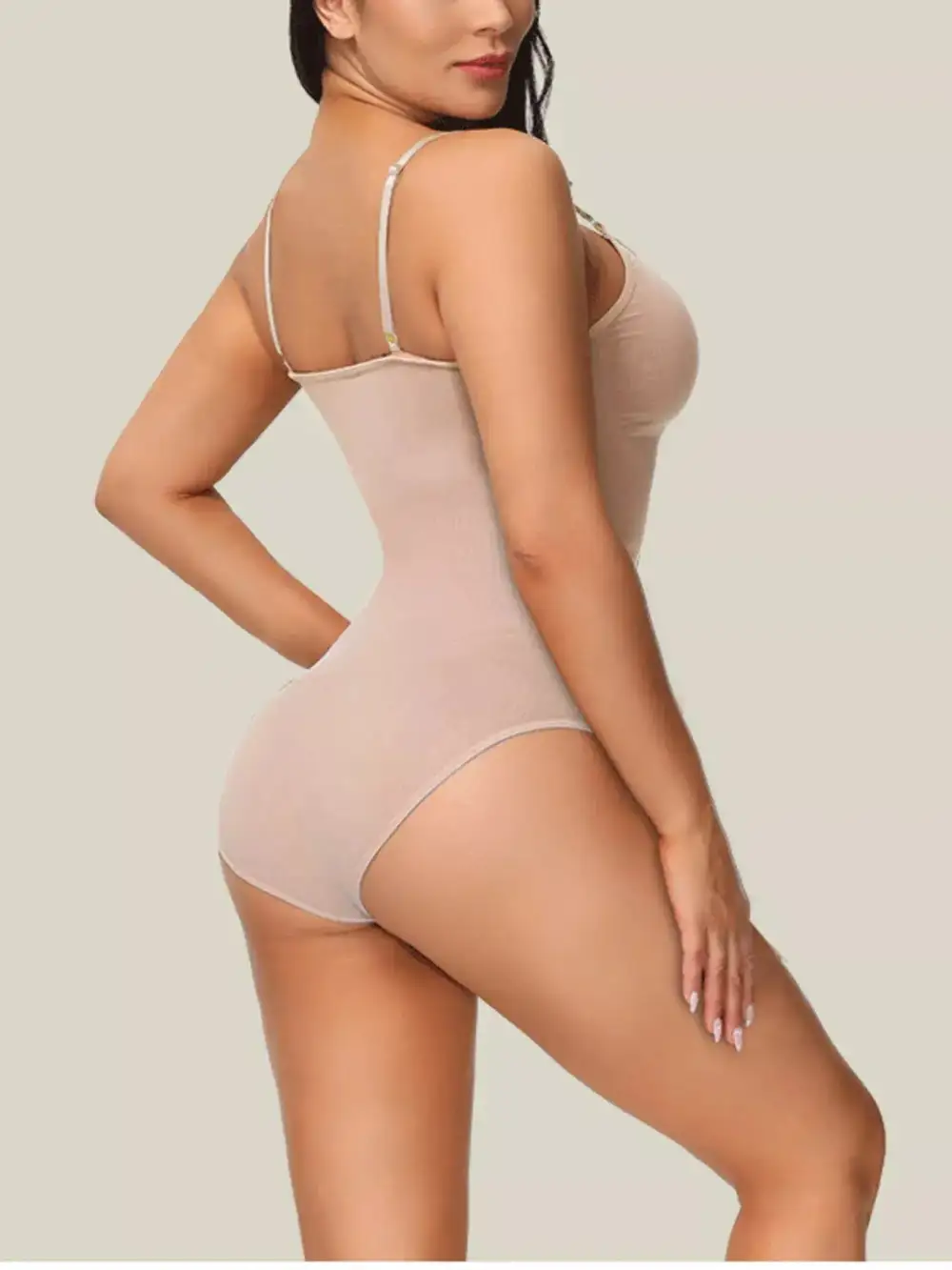 Adjustable-Strap Seamless Soft Shaping Bodysuit