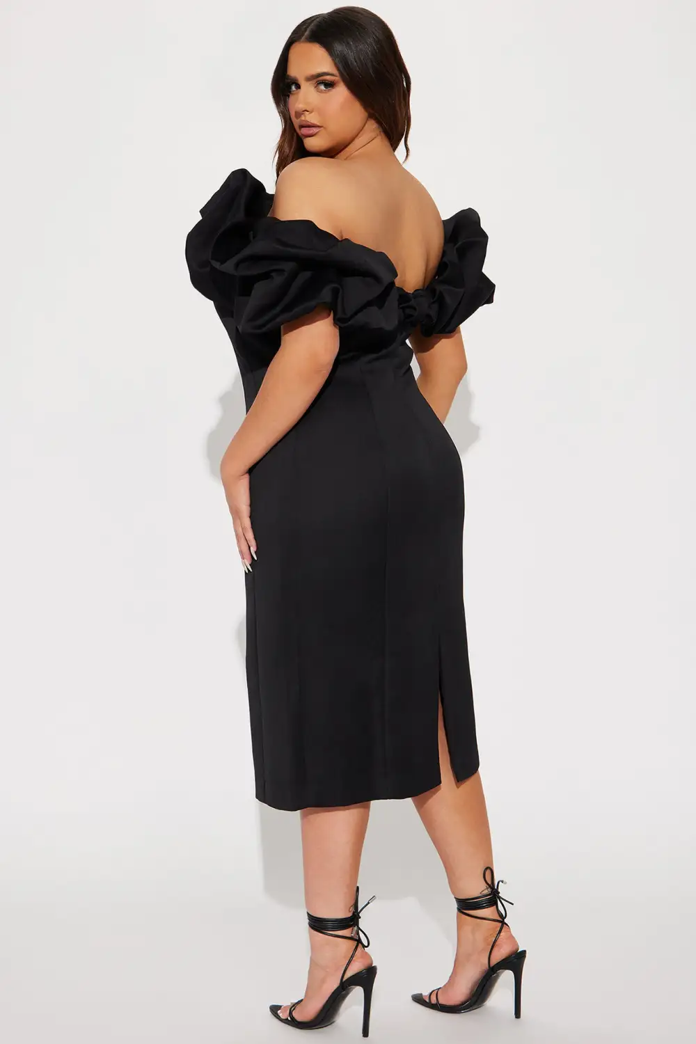Parisian Nights Midi Dress - Black