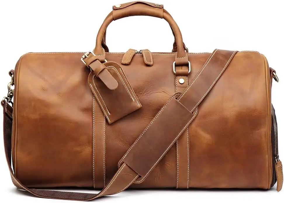 Leather Weekend Duffel Bag