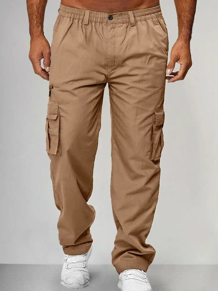 Structured Cargo Pocket Cargo Pants
