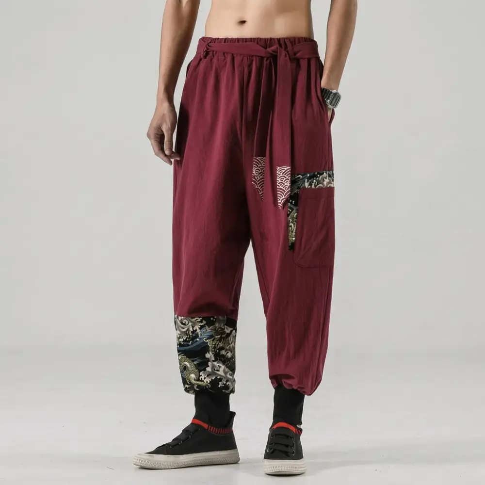 Simple Wrap Waist Pants