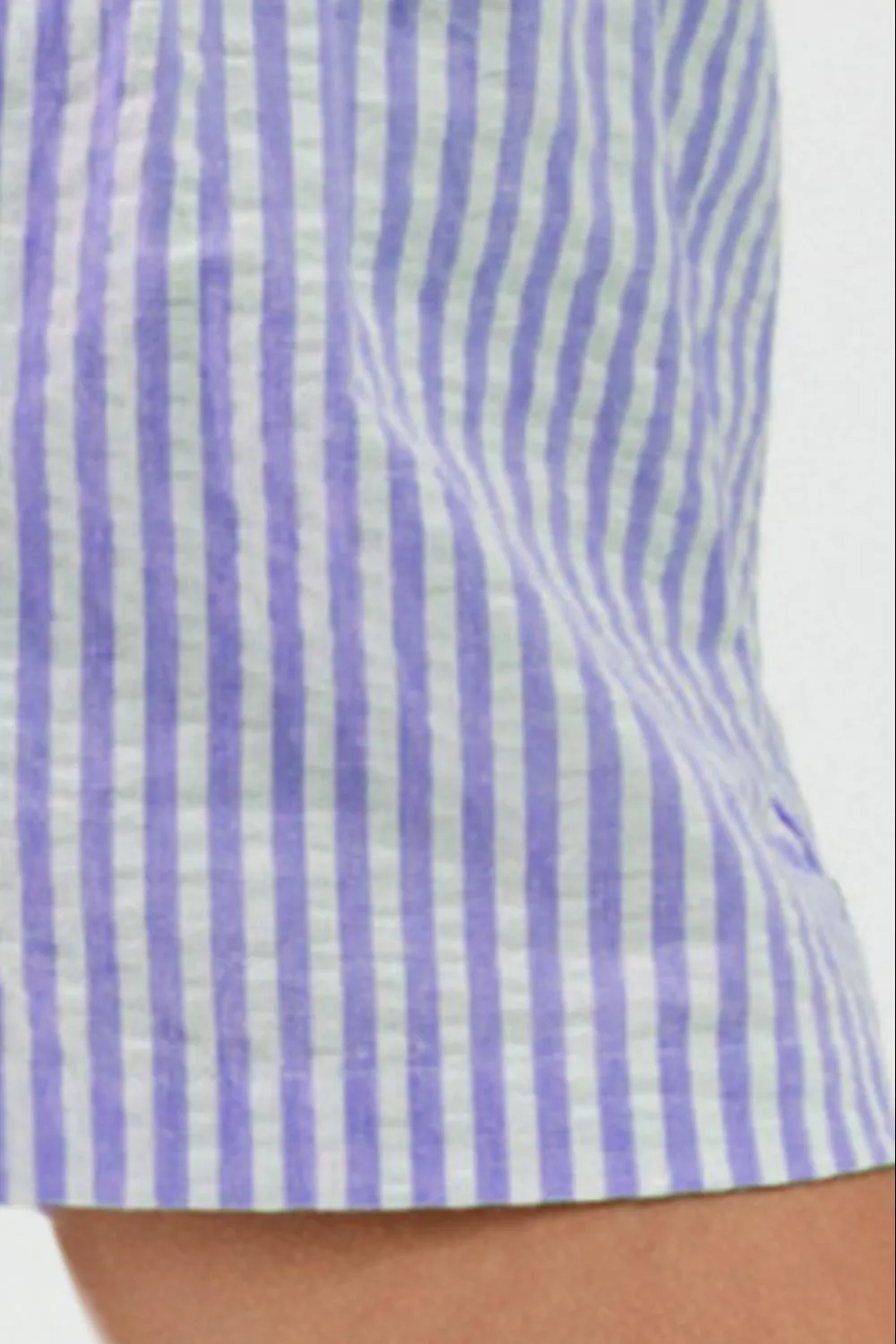 Easygoing Striped Elastic Waist Shorts