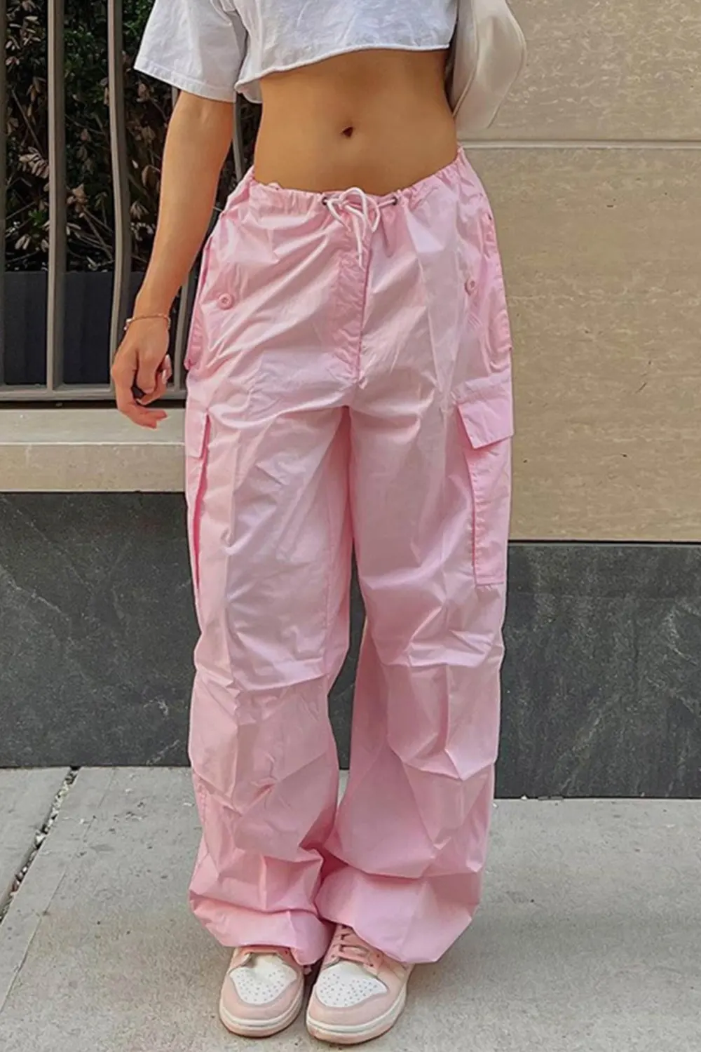 High Waist Utility Cargo Pants