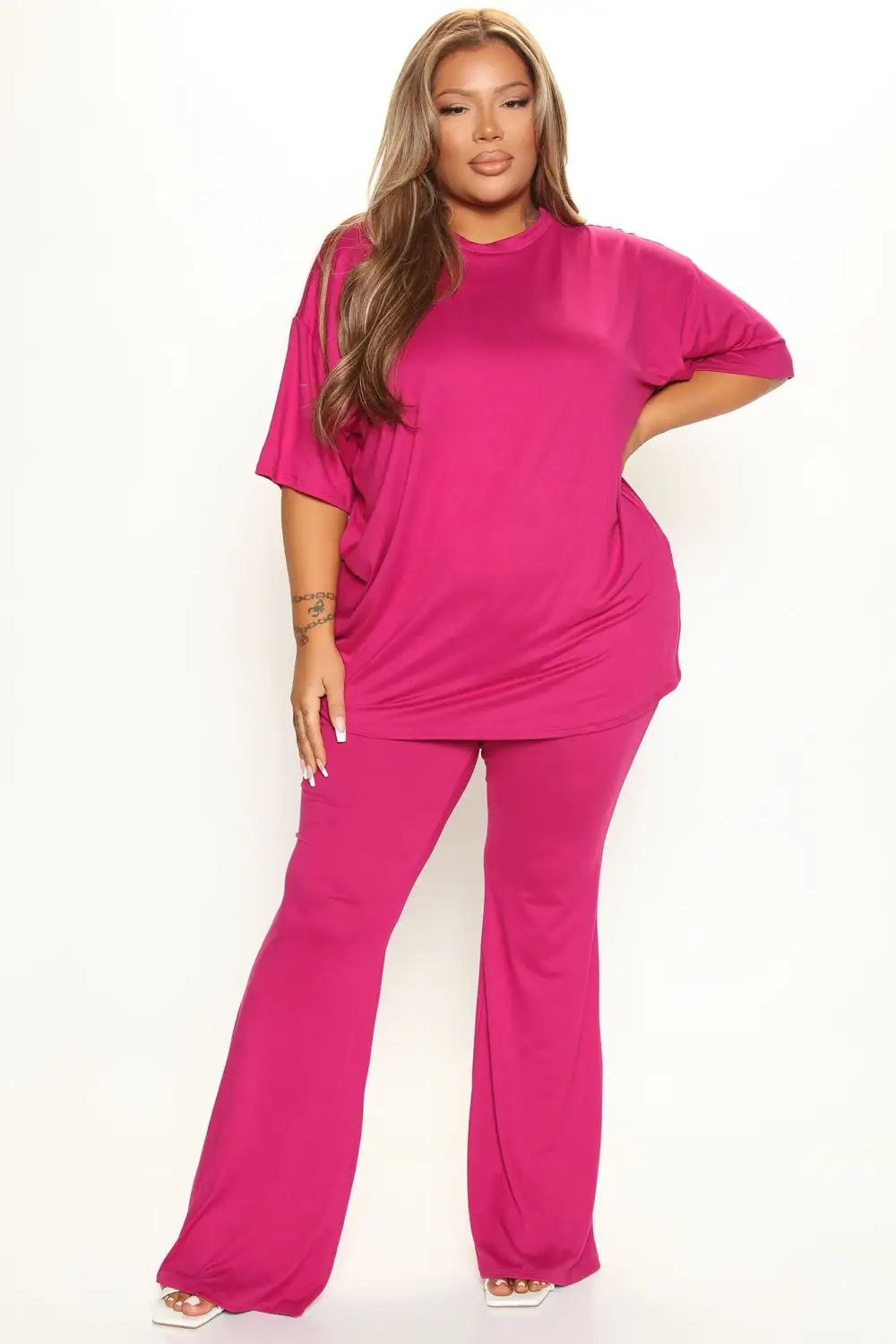 Feel A Way Pant Set - Magenta