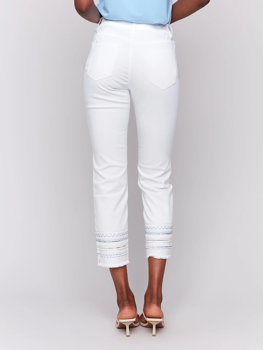 Straight-Leg Cotton Breathable Slim-Fit Jeans