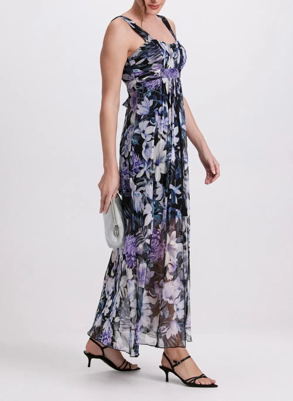 Chiffon Floral Print Dress