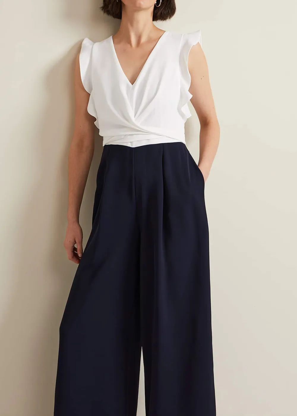 Classic Feminine Ruffle V-Neck Bodysuit