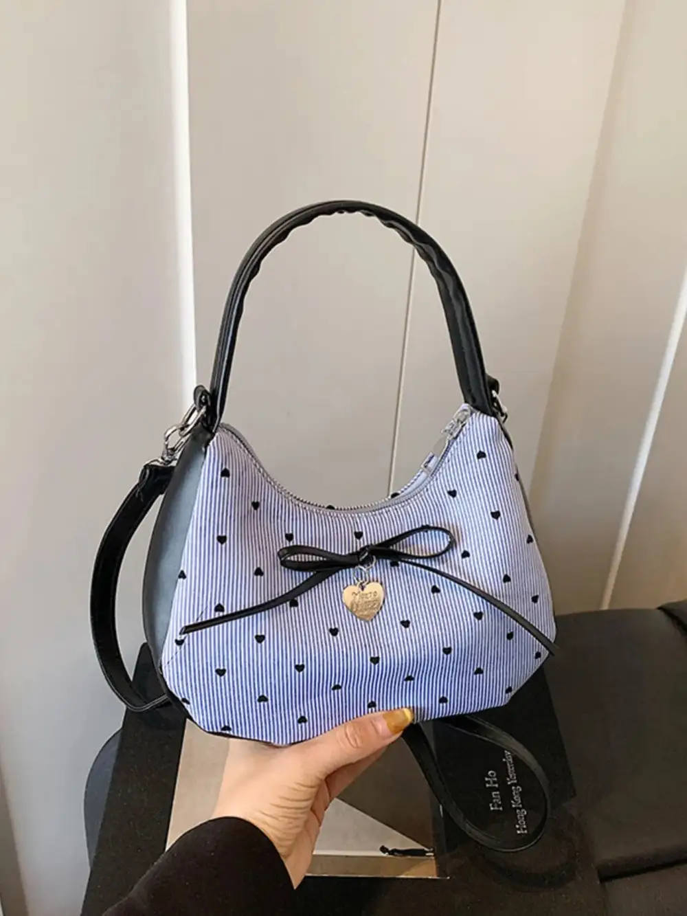 Bow Accent Shoulder Bag