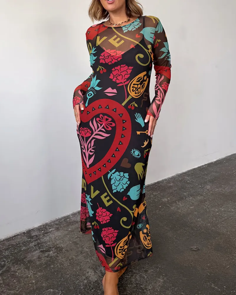 Easy Fit Floral Maxi Dress