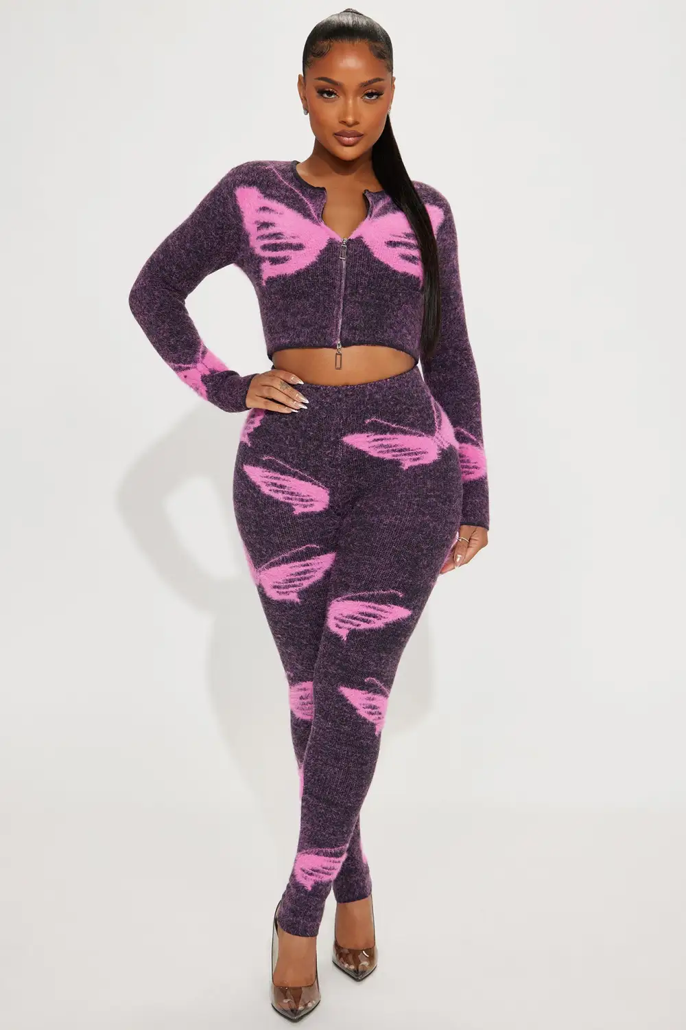 Butterfly Dreams Legging Set - Pink/combo