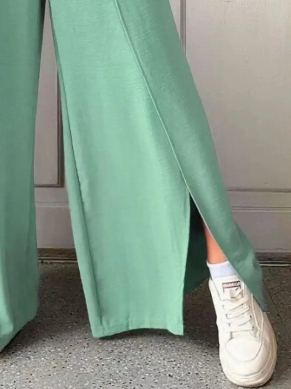 Slit Wide Leg Pants