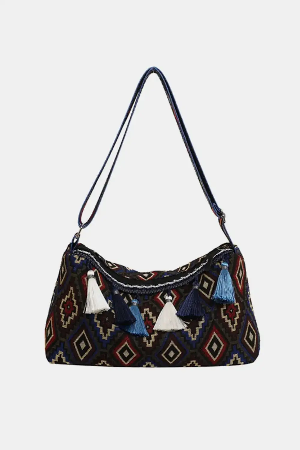 Tassel Accent Shoulder Bag