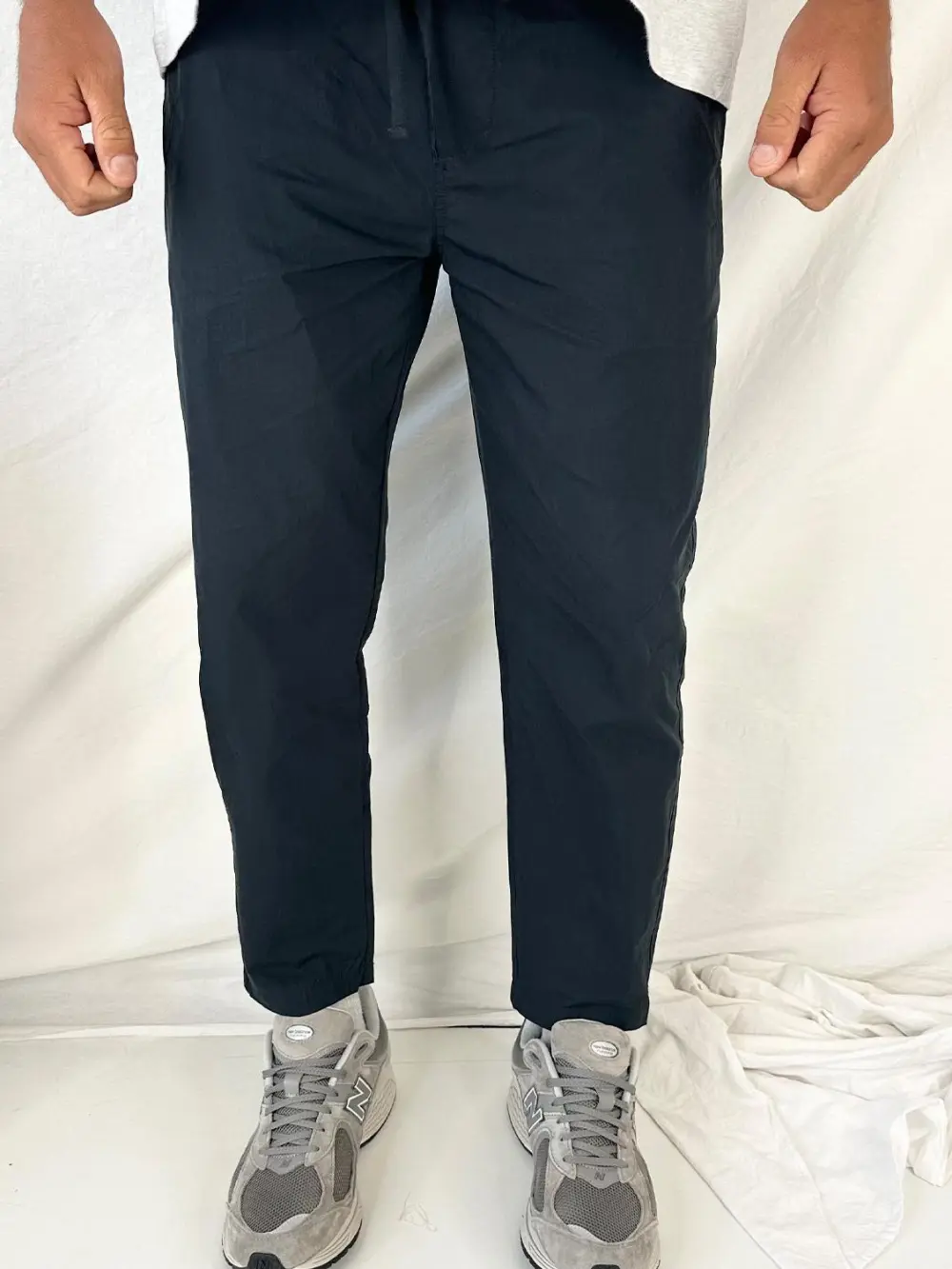 Simple And Comfortable Slim Navy Pant