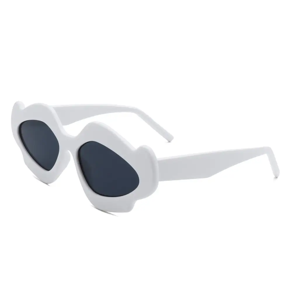 Rhinestone Geometric Frame Sunglasses