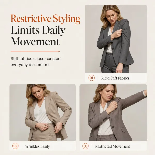 ⏰ 50% discount on season change - quality at half price!✨Women's Elegant Autumn 2 Piece Outfit Set with Retro Long Sleeve Coat and Simple Trousers