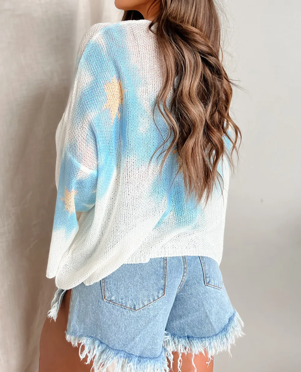 Lightweight Dyed Floral Top