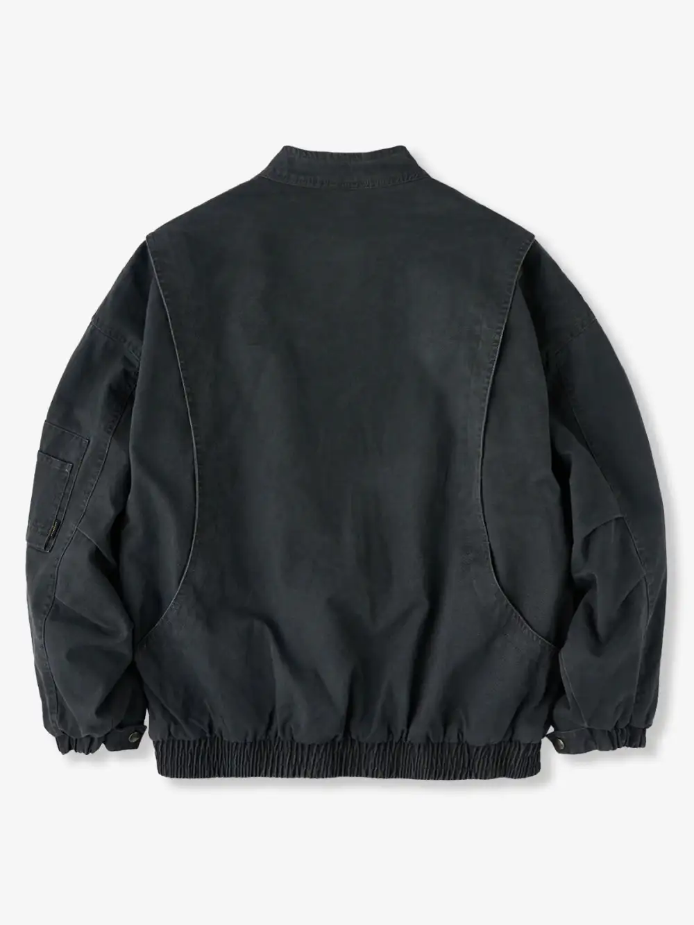 Men's Fleece Lined Washed Bomber Jacket