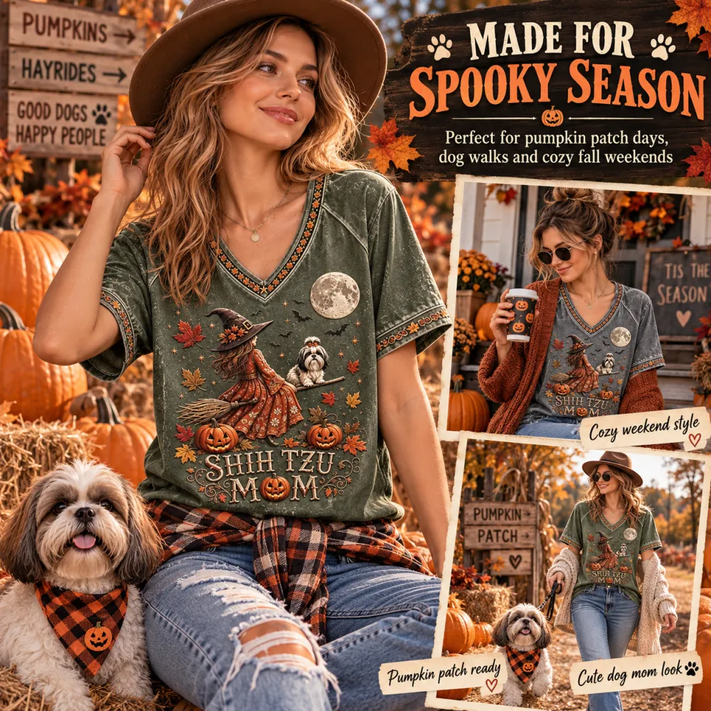 Halloween Witch Pumpkin Print Short Sleeve Women's Top