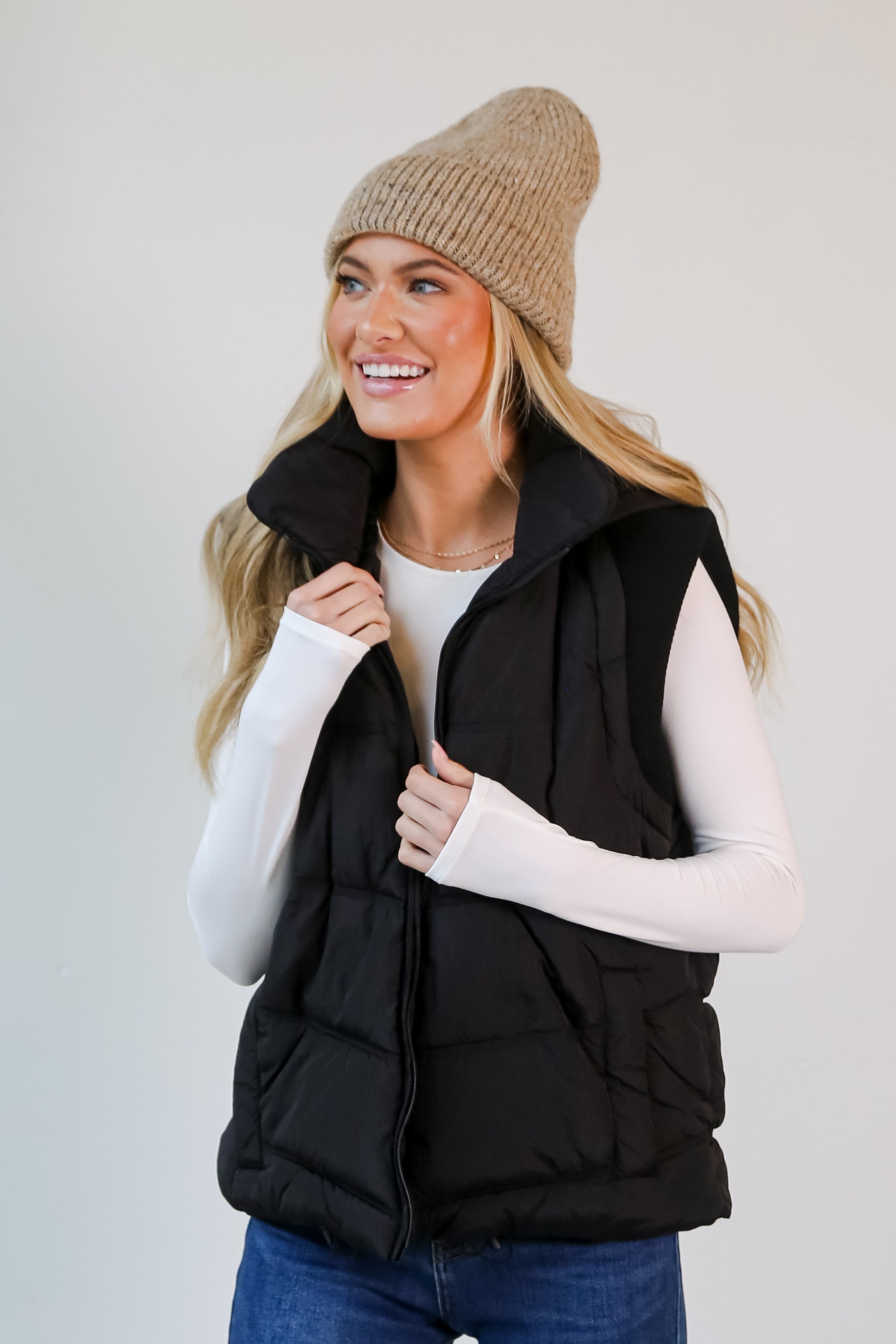 FINAL SALE - Mountainside Moments Hooded Puffer Vest