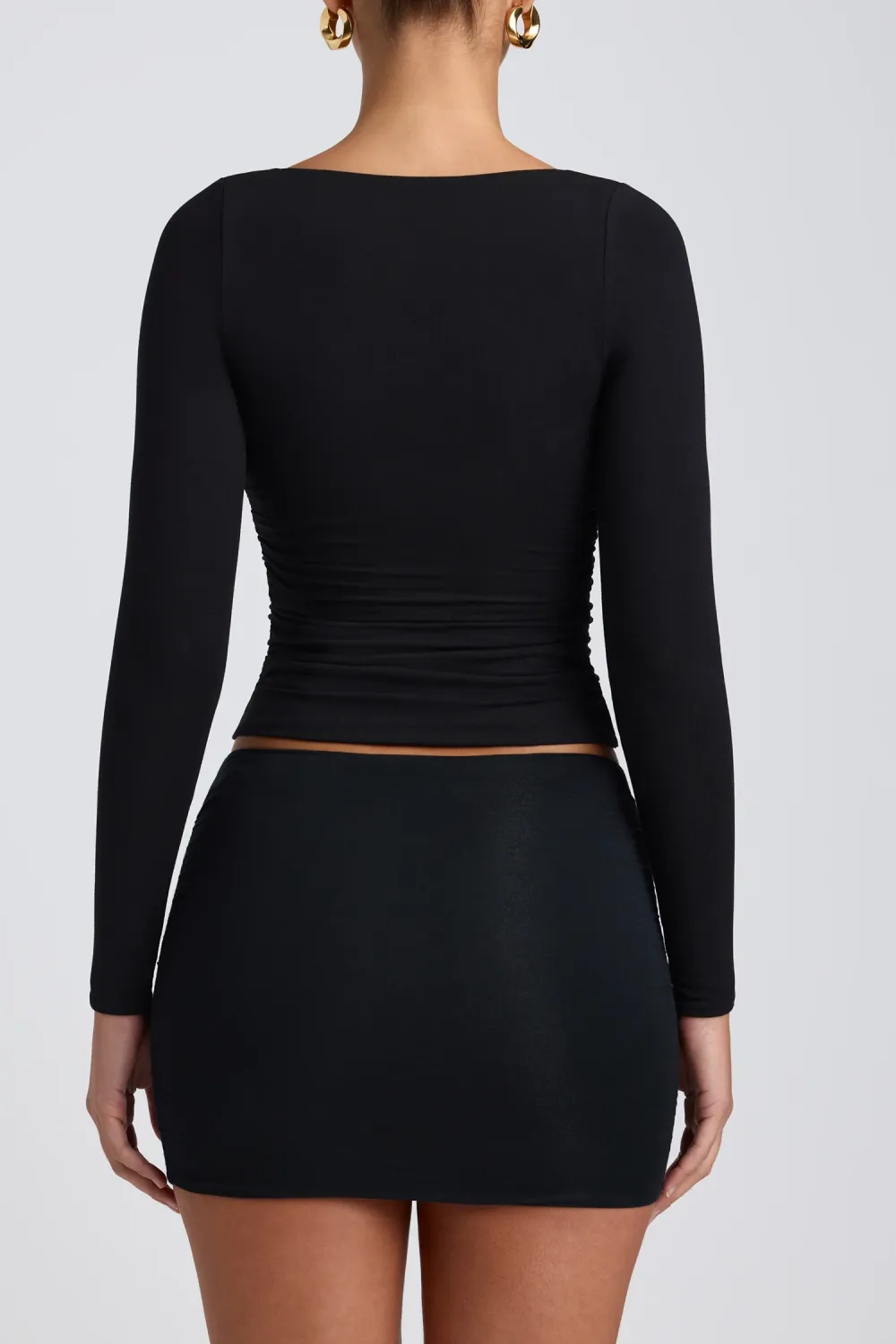 Creative V-neck Fashion Ruffle Long Sleeve Top