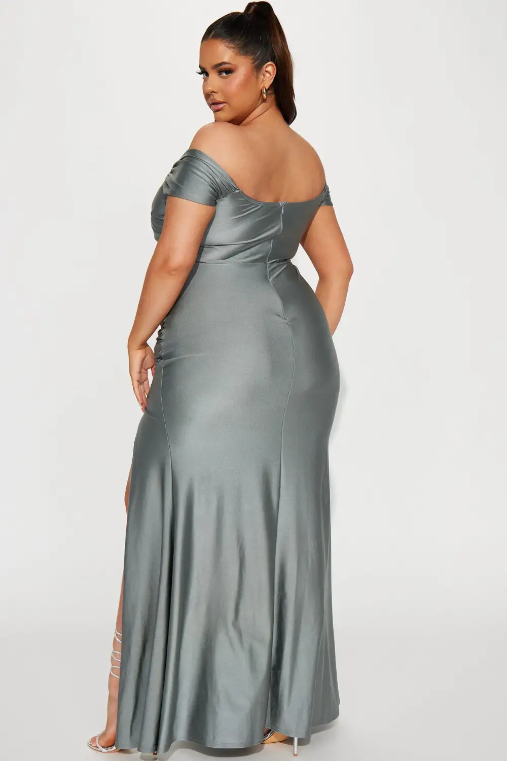 Romantic Nights Maxi Dress - Silver