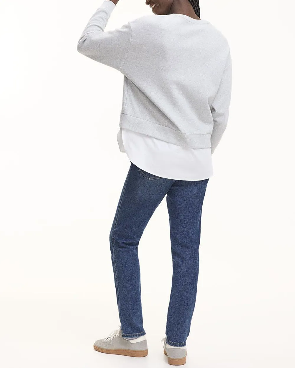 Long-Sleeve Crew-Neck Sweatshirt