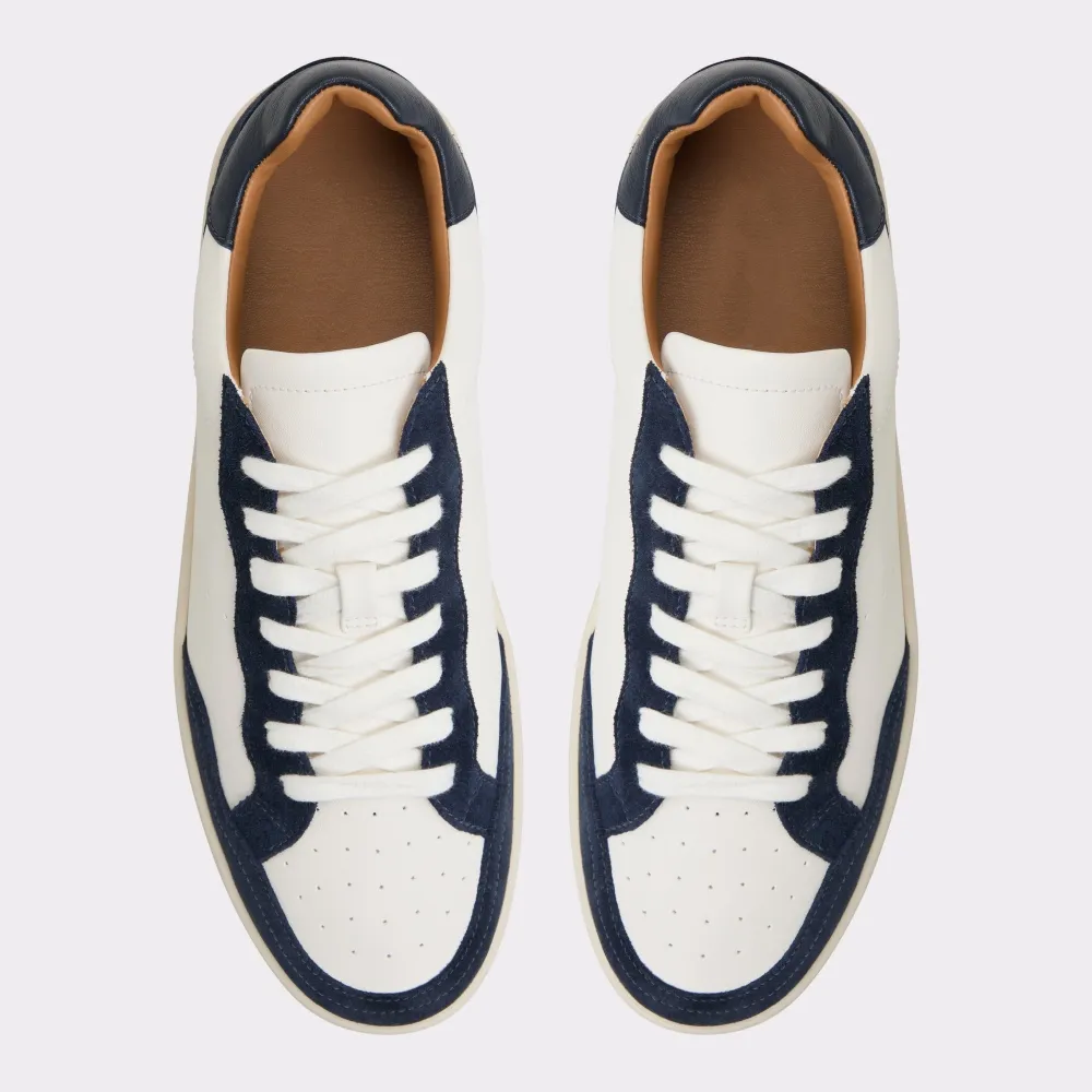 Bone Color Block Casual Style Lace Up Low Top Sneaker