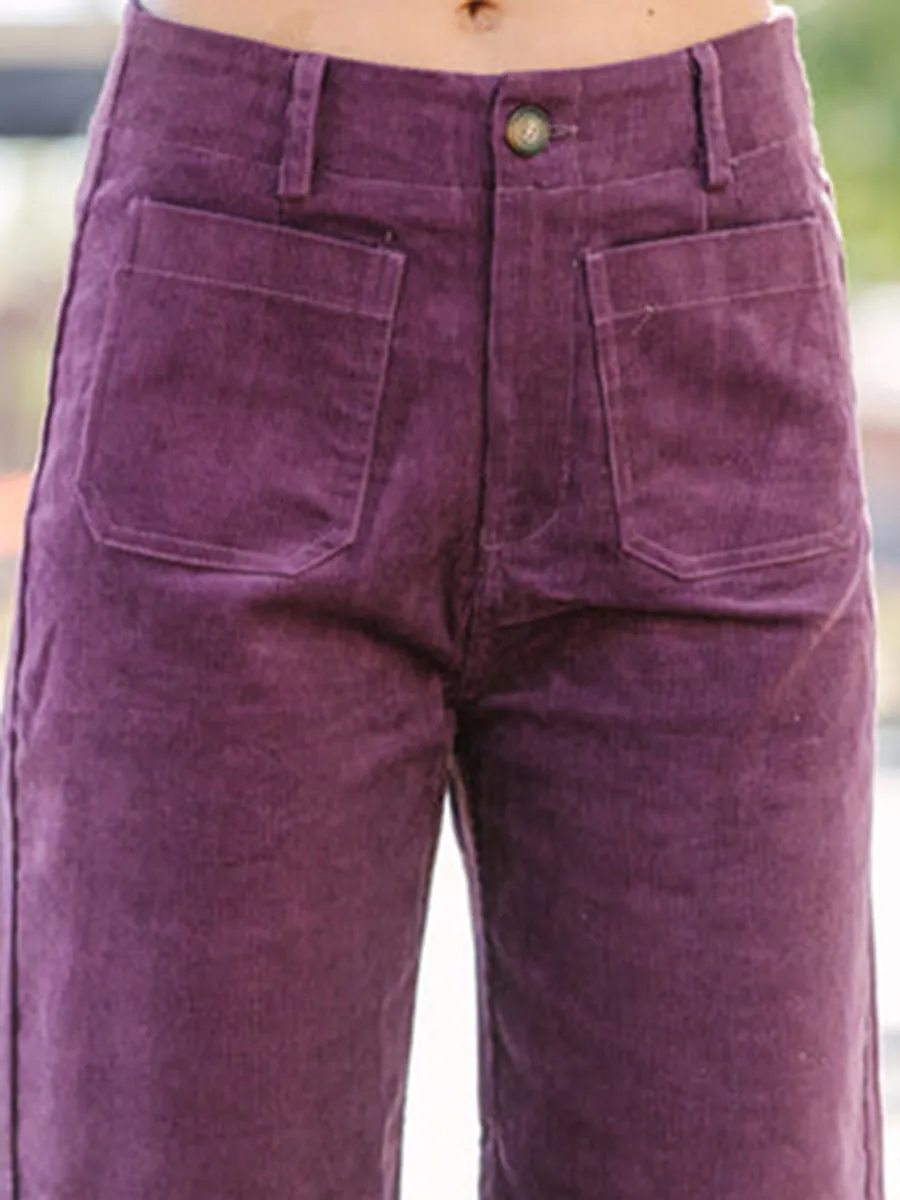 Purple Corduroy Pants