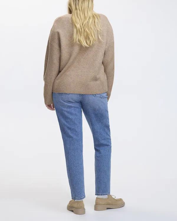 Plush Soft Long-Sleeve V-Neck Sweater