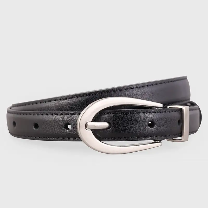 Leather Skinny Belt