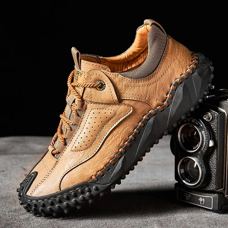 Hot-Selling Plus-Size Unisex Mid-Top Martin Boots Outdoor Casual Work Stitching Shoes 9888