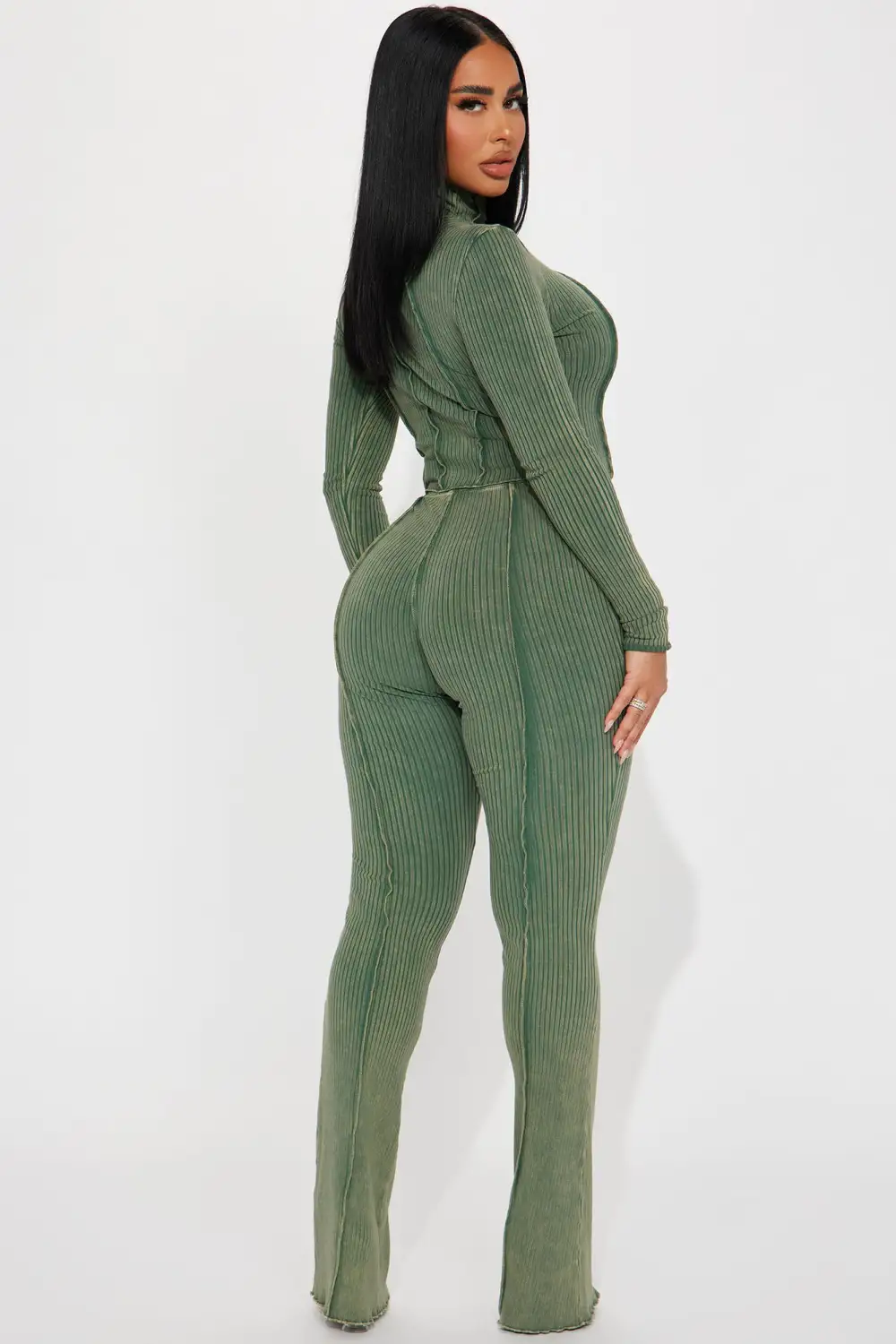 Good Day Mineral Wash Pant Set - Olive