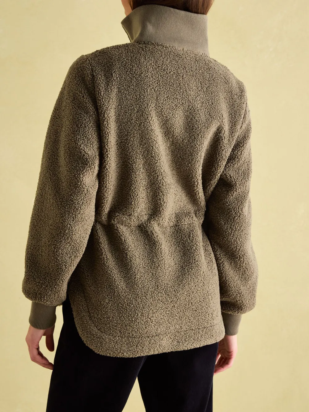 Khaki Green Borg Fleece
