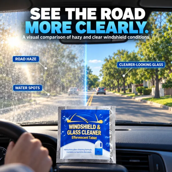 Car Windshield Washer Fluid Concentrated Tablets, Windshield Wiper Fluid (Winter: Use with De-icer or Methanol)