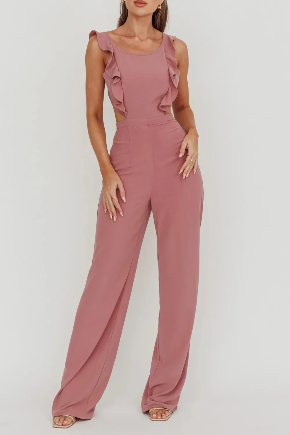 Elegant And Sophisticated Ruffled Round Neck Bodysuit