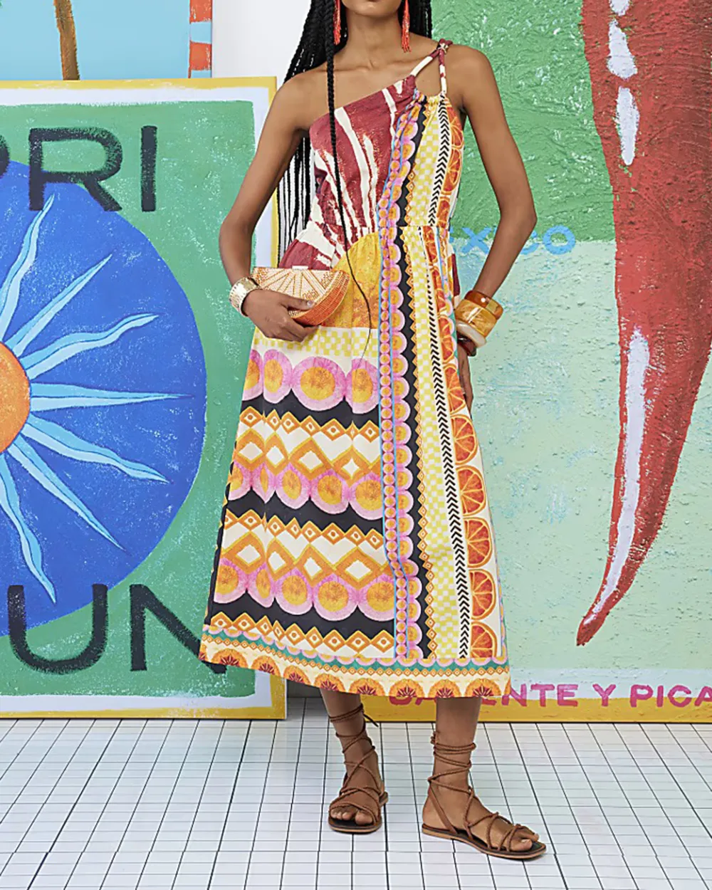 Pure Cotton Breathable Colorful Art Dresses