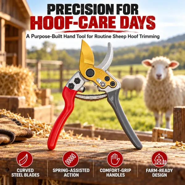 🐏✂️ Sheep Hoof, Cow Hoof, Horse Hoof & Gardening Multi-Purpose Shears