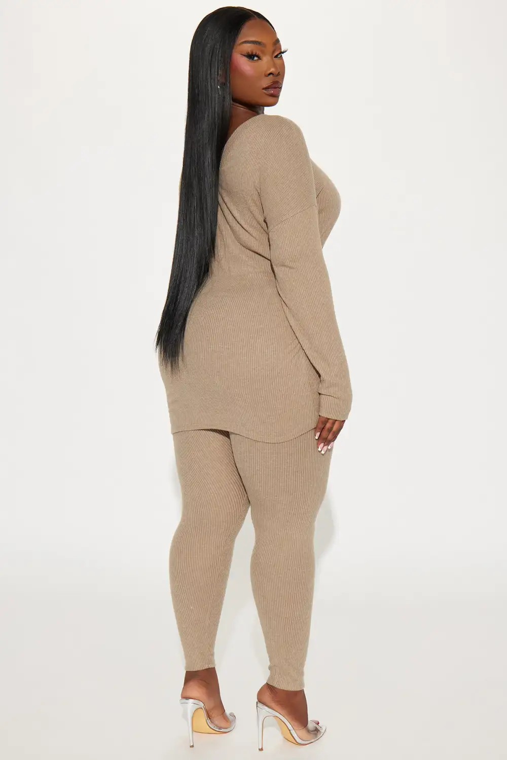 Watch Me Legging Set - Camel