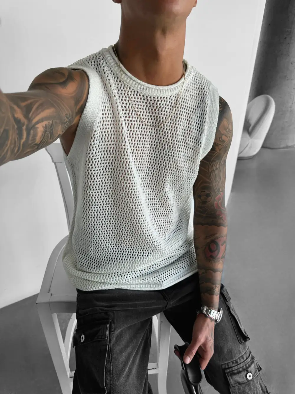 Weekend Relaxed Textured Tank Top