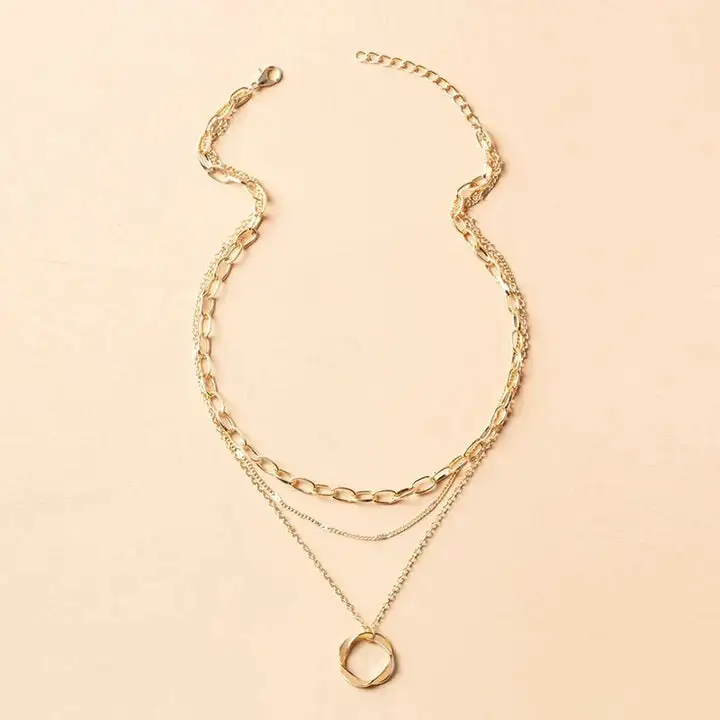 Signet Raised Pendant Necklace